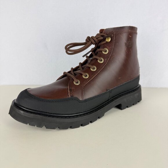 NEW/DEFECT Harley Davidson Men\'s‎ Dalton Brown Leather Boot Sz 9 Zip Side D93807 main image 10